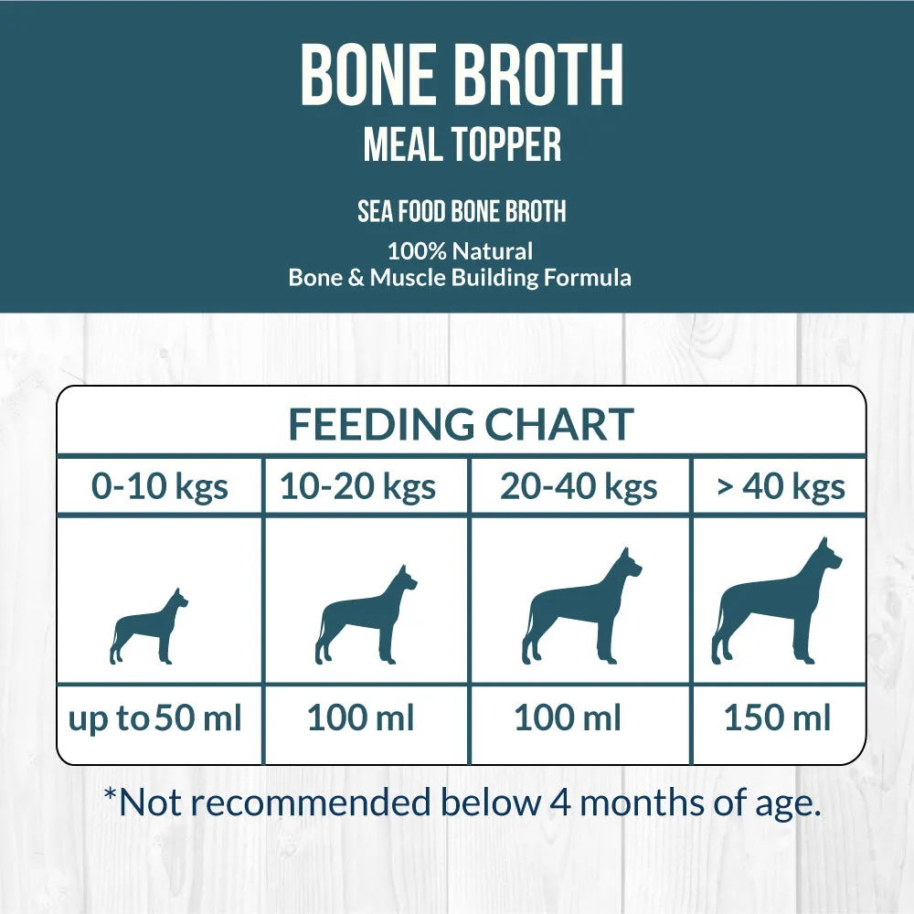 Goofy Tails Sea Food Bone Broth for Dogs and Puppies