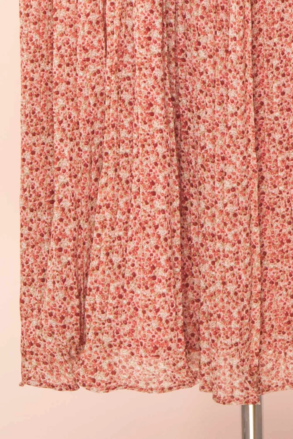 Hateya | Plus Size Short Sleeve Floral Midi Dress