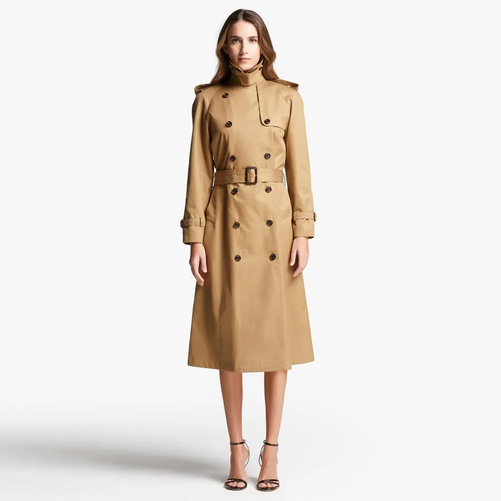 HENRY SARTORIAL X SEALUP Long Trench Coat CAMEL REG