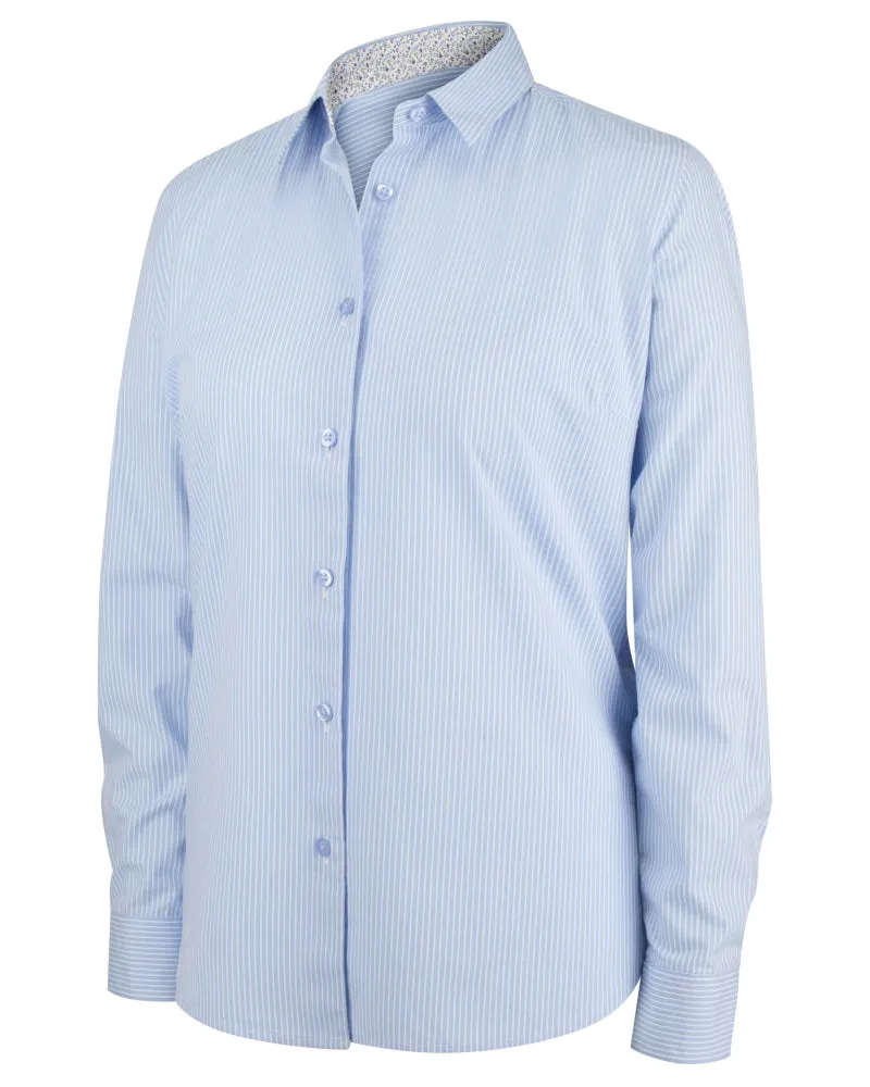 Hoggs Bonnie II Ladies Cotton Shirt Light Blue