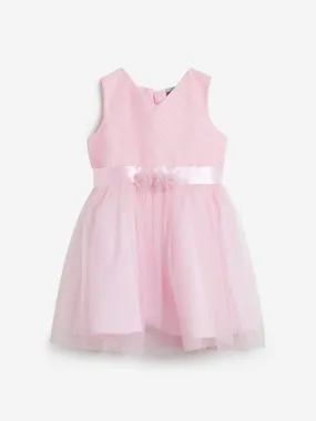 HOP Kids Light Pink Bow Detailed Dress
