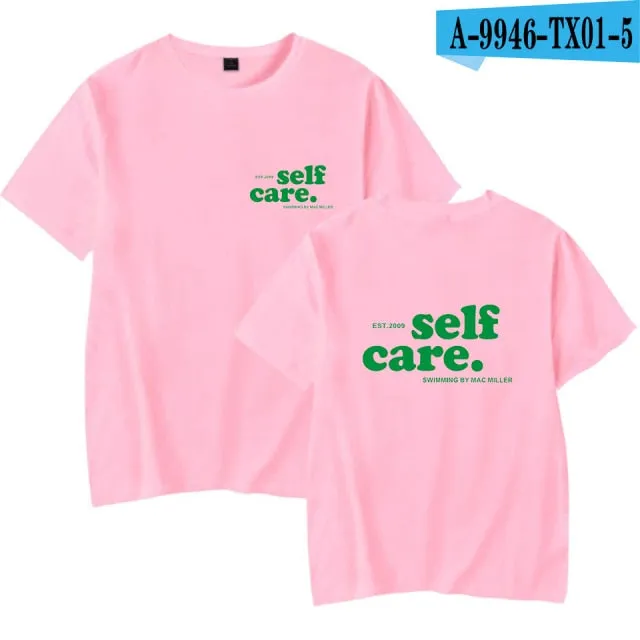 Hot Sale Mac Miller T shirt Men Women Summer Fashion Cool Mac Miller White T-Shirt Cotton Harajuku Hip Hop Self Care T-shirts