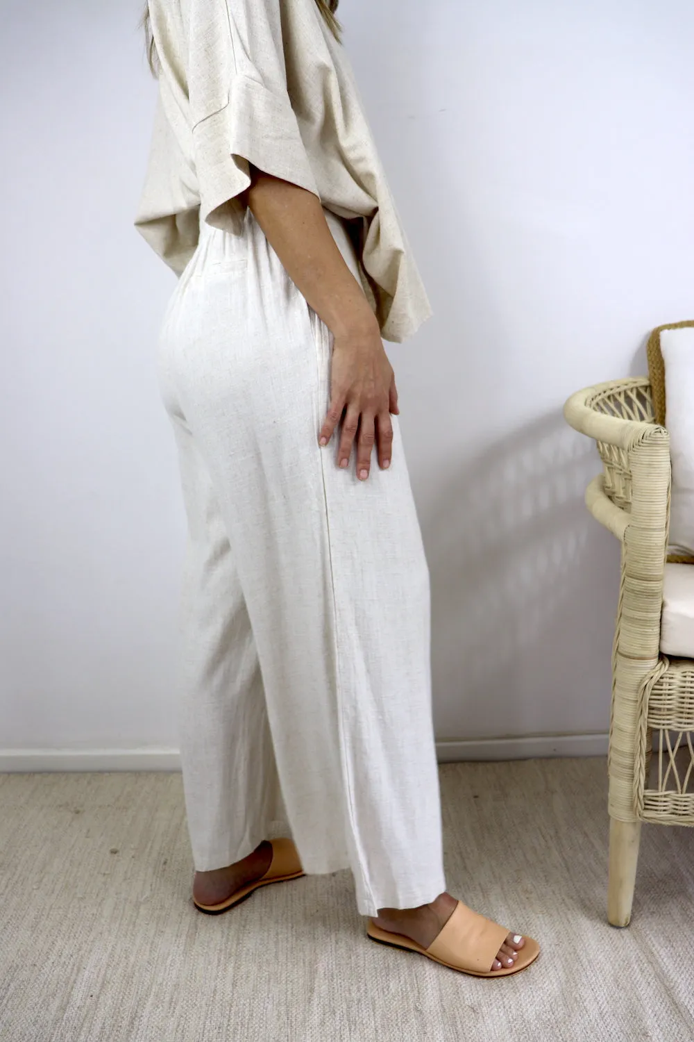 Jasmine Linen Pant in Natural