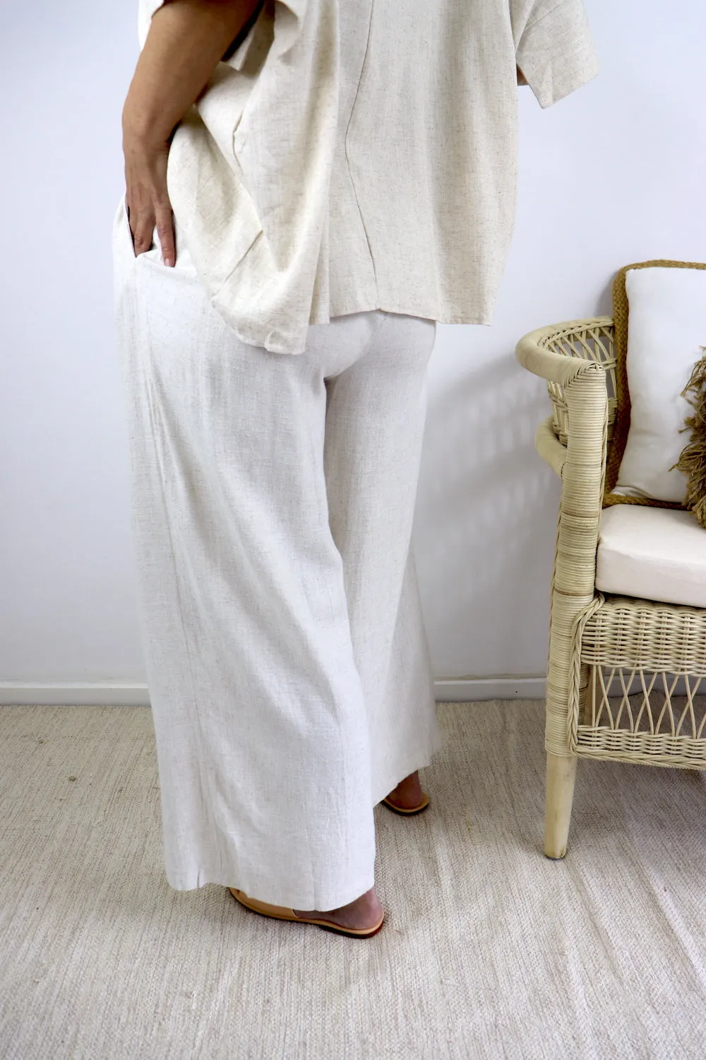 Jasmine Linen Pant in Natural