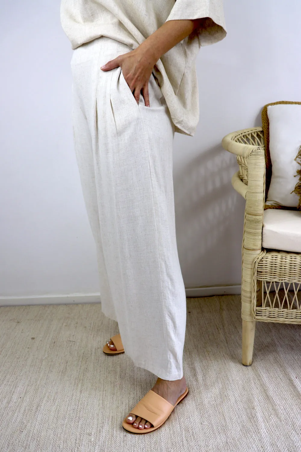 Jasmine Linen Pant in Natural