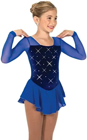 Jerrys's Figure Skating Dress 150 Royal Blue 8-10
