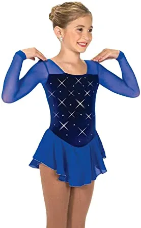 Jerrys's Figure Skating Dress 150 Royal Blue 8-10