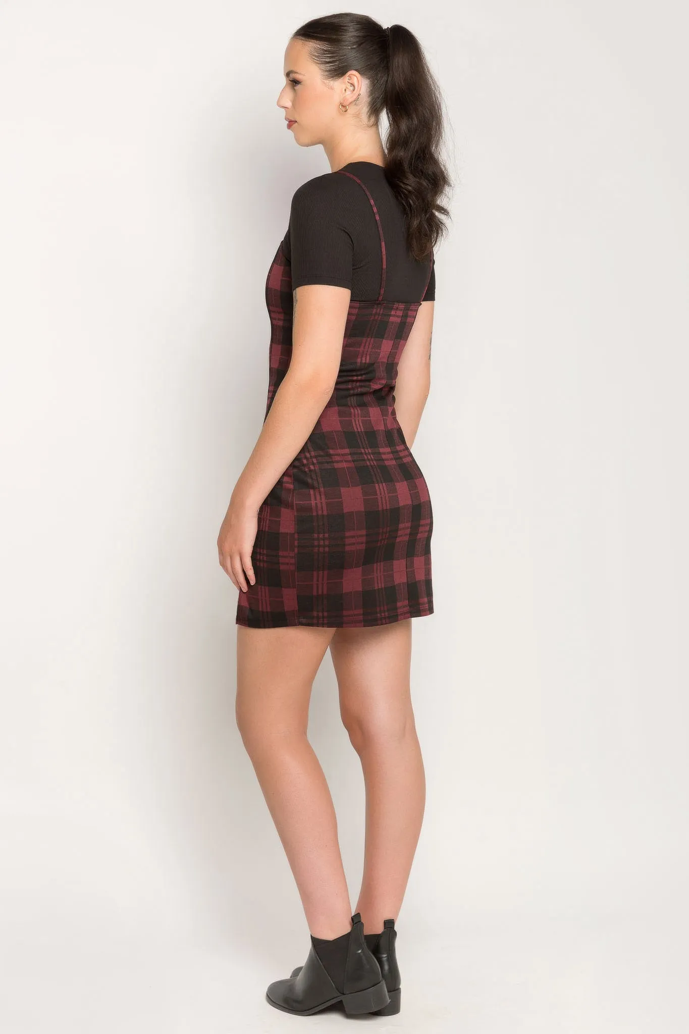 Jillian Plaid Jacquard Bodycon Mini Dress