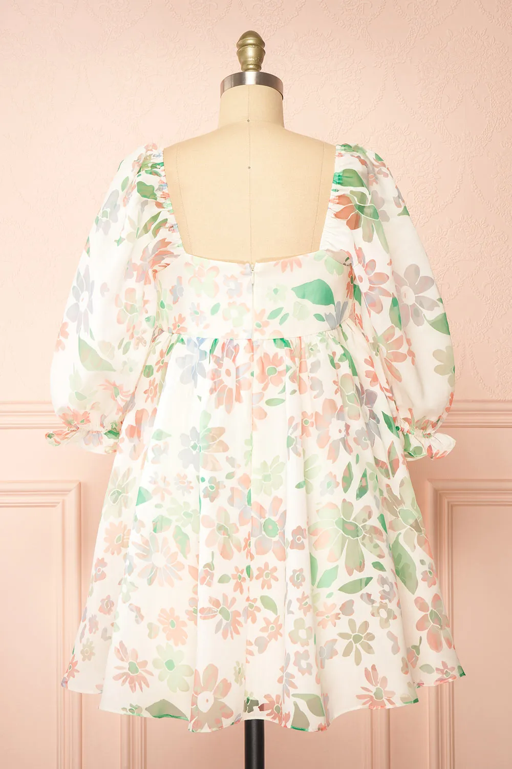 Jiselle | Short Floral Babydoll Dress