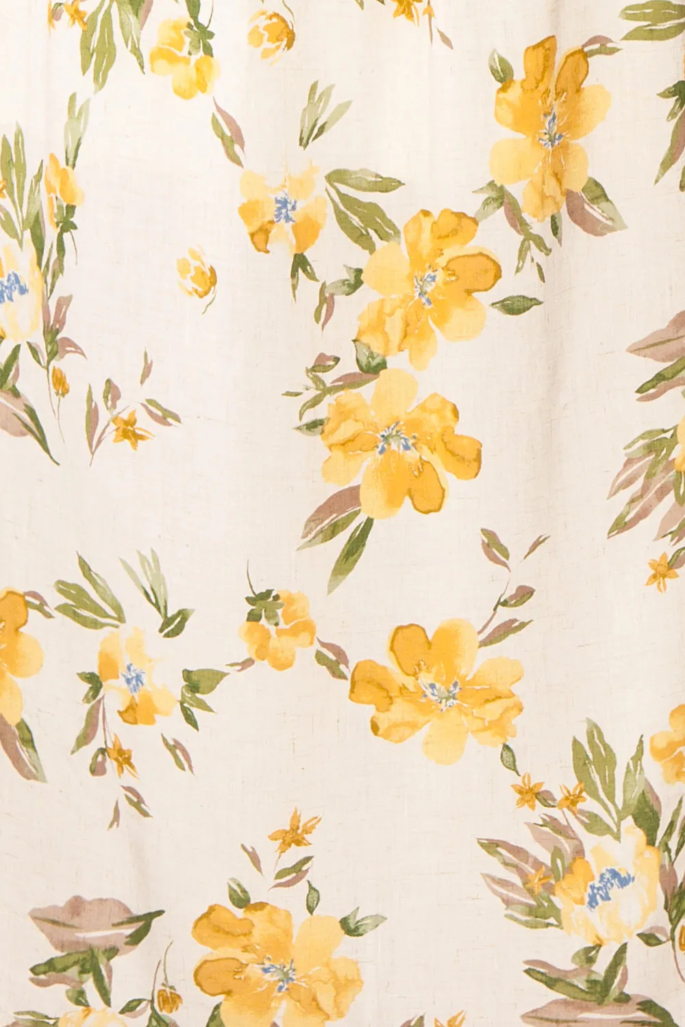 Karina | Empire Waist Floral Midi Dress