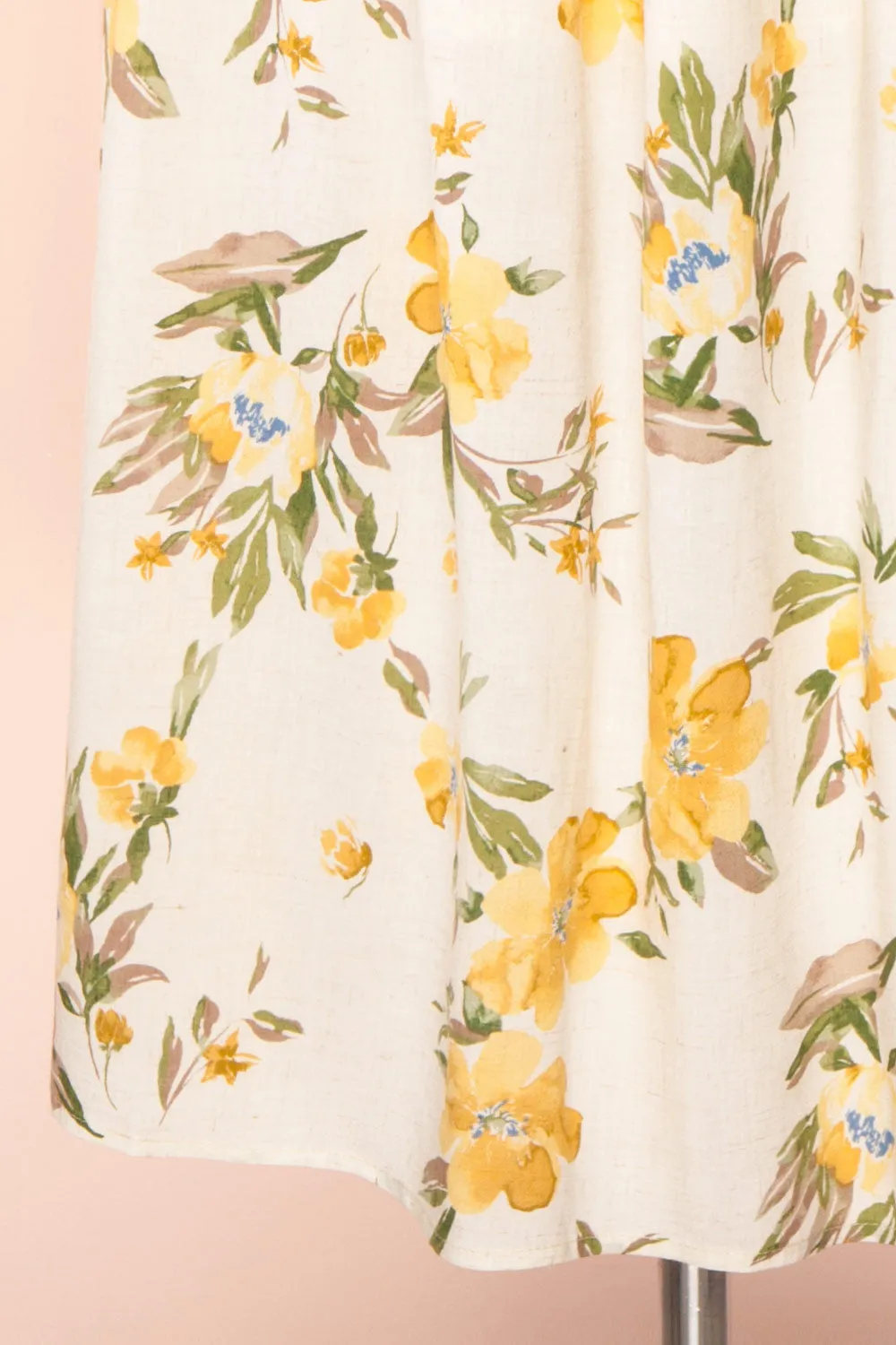Karina | Empire Waist Floral Midi Dress