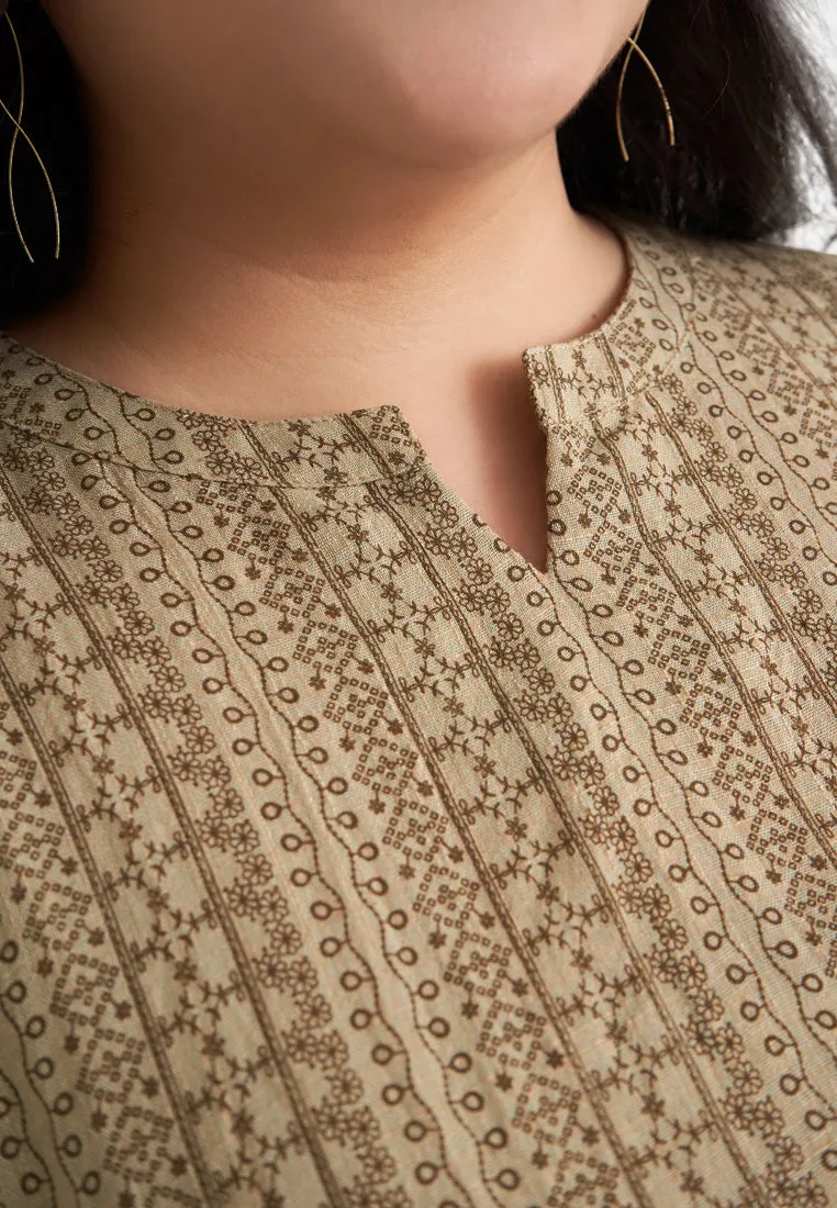 Kashvi Flowy Printed Long Tunic Top