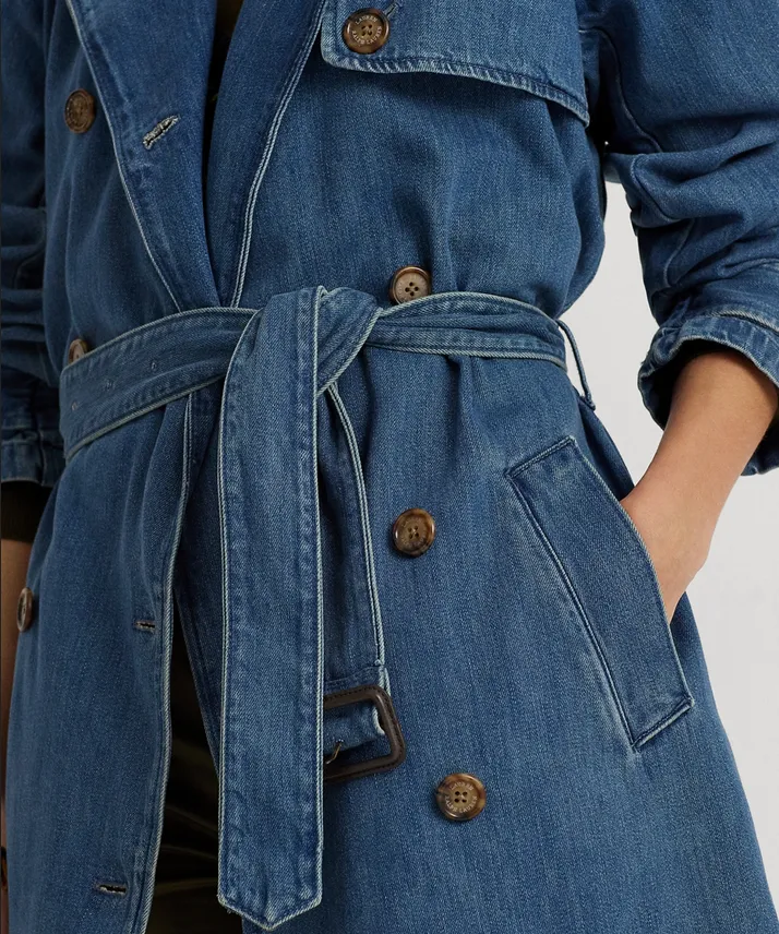 Lauren Ralph Lauren Denim Trench Coat