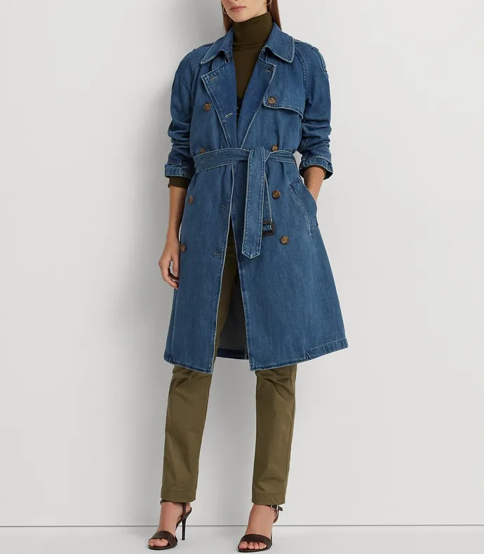 Lauren Ralph Lauren Denim Trench Coat