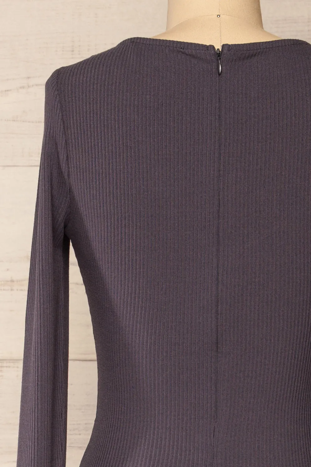 Lerida | Front Cut-Out Long Sleeve Fitted Dress