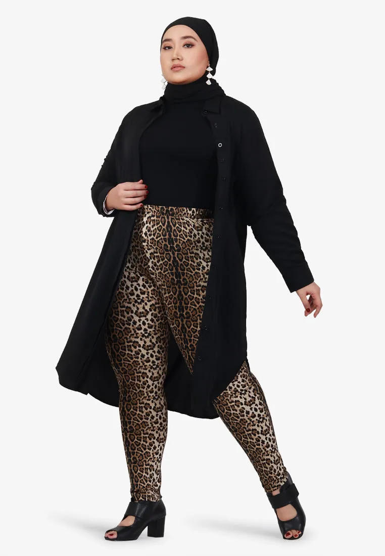Lilly Long Tunic Shirt Dress - Black