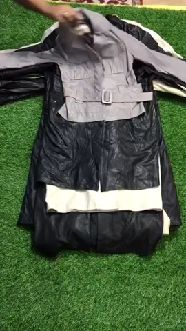 Long leather trench coats
