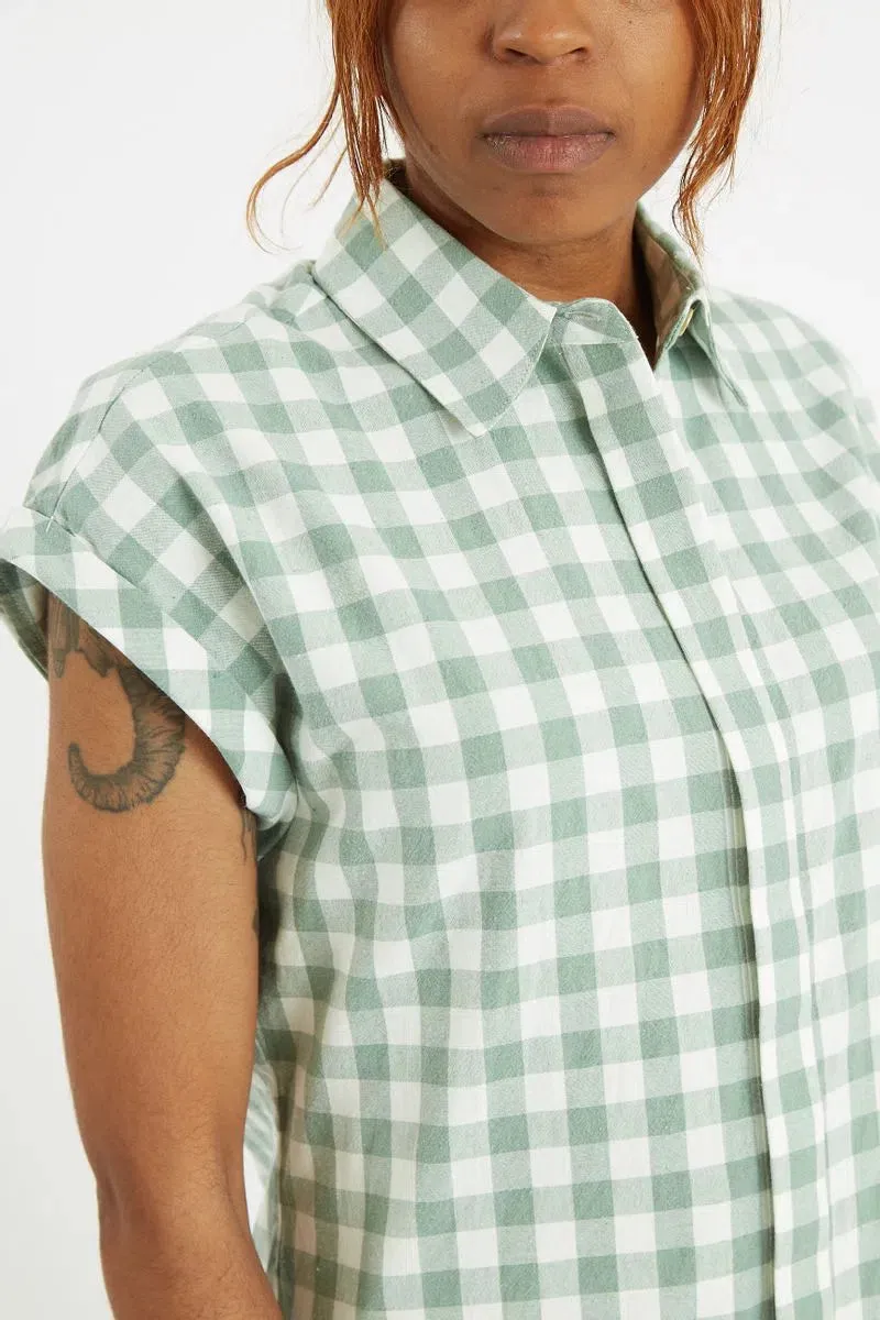Louche Abinaya Picnic Check Shirt In Green