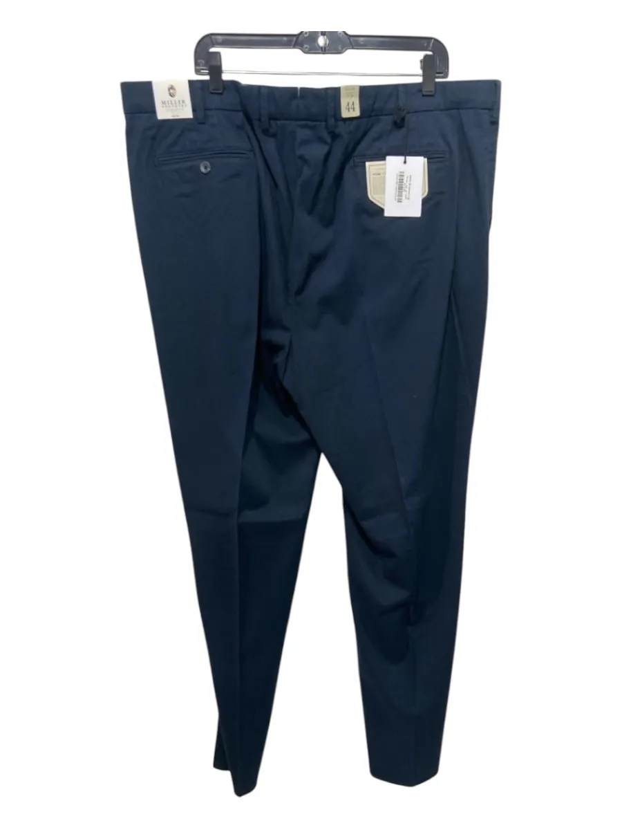 Miller Brothers NWT Size 44 Navy Cotton Solid Zip Fly Men's Pants