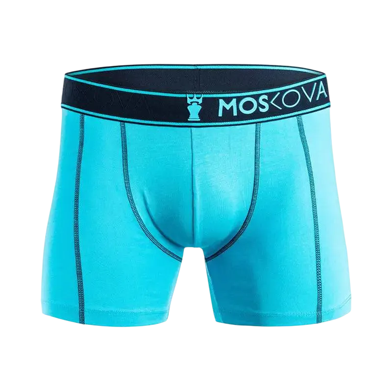 MOSKOVA BOXER M2 Cotton Small-XLarge Cyan Navy