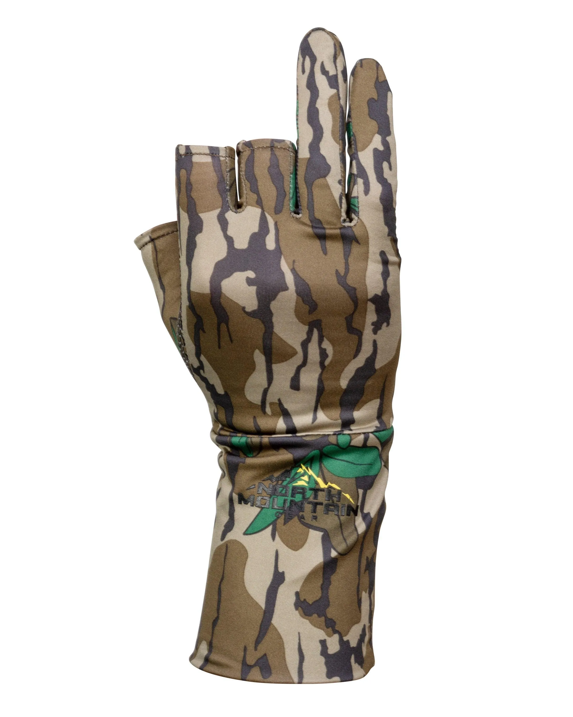 Mossy Oak Greenleaf Fingerless Gloves