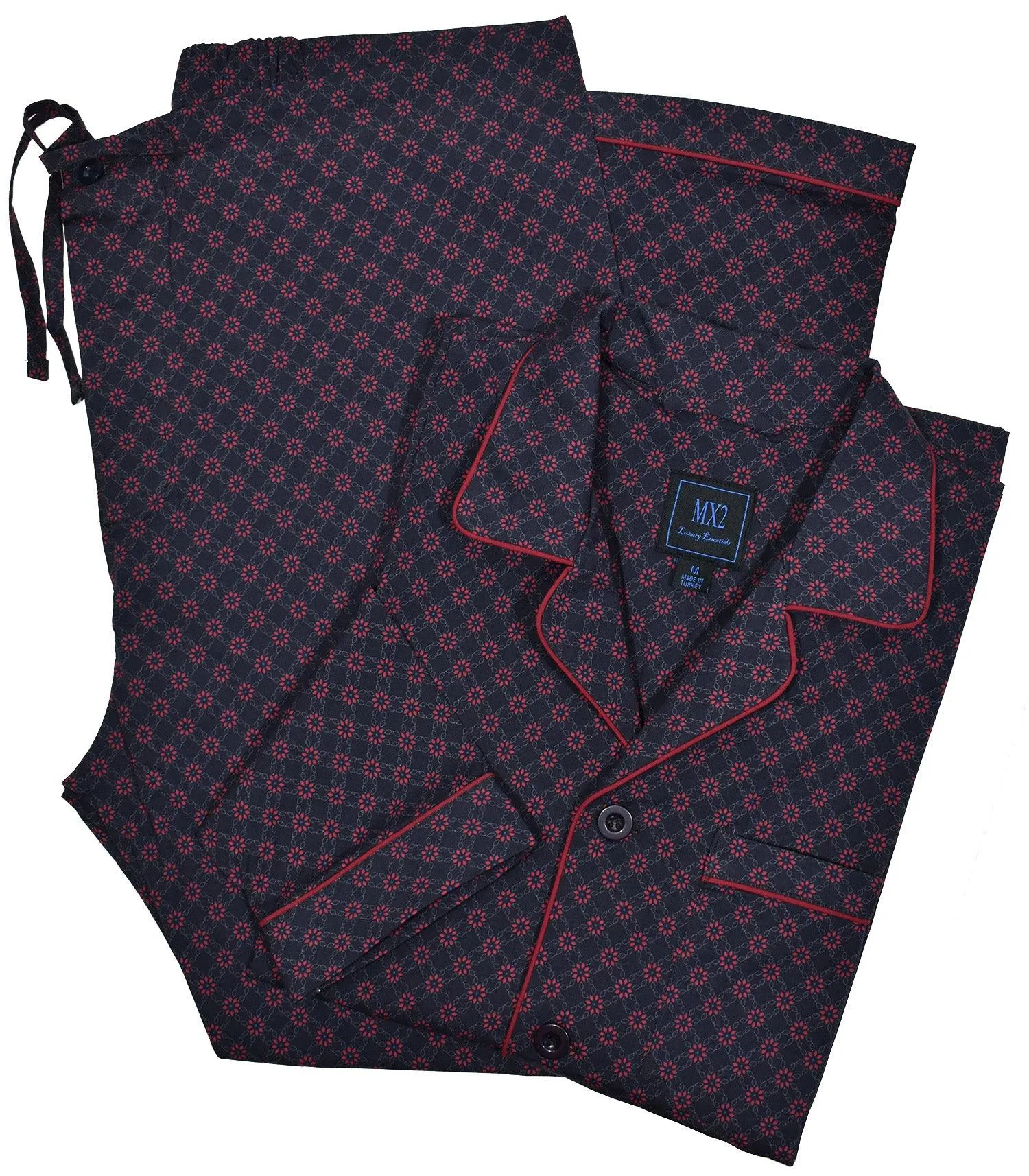 MP003 Red Floral Link Pajama
