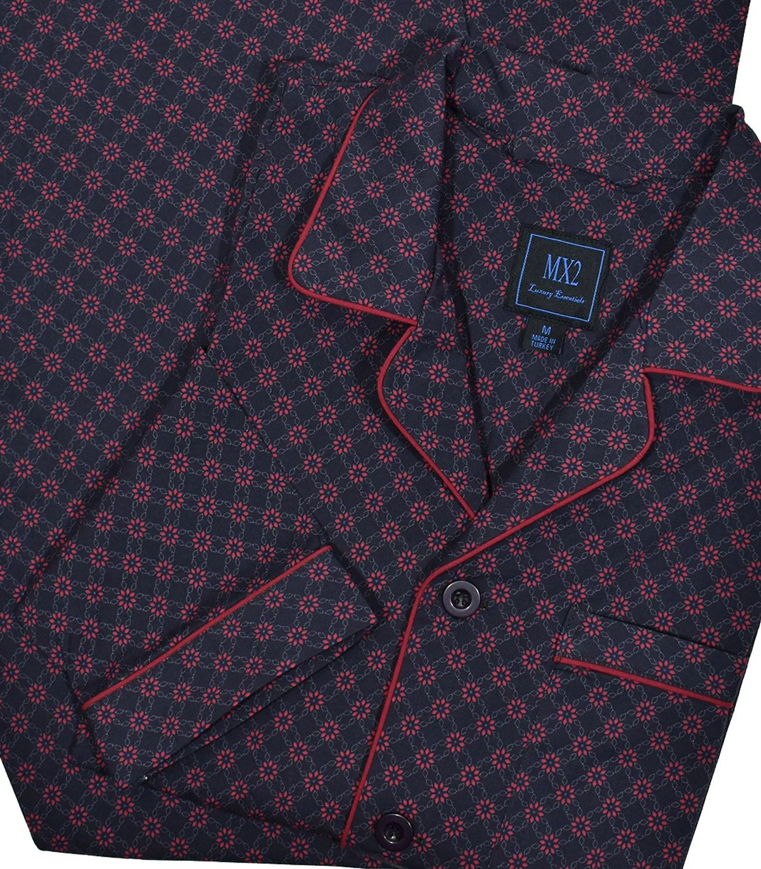 MP003 Red Floral Link Pajama