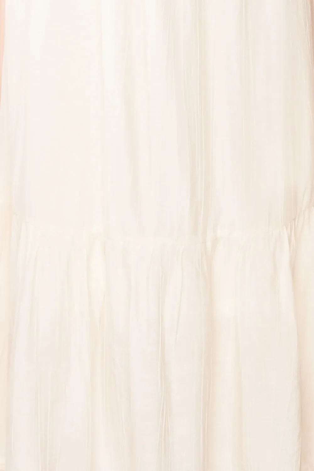 Myrtille Ivory | Midi Dress w/ Ruffled Sleeves