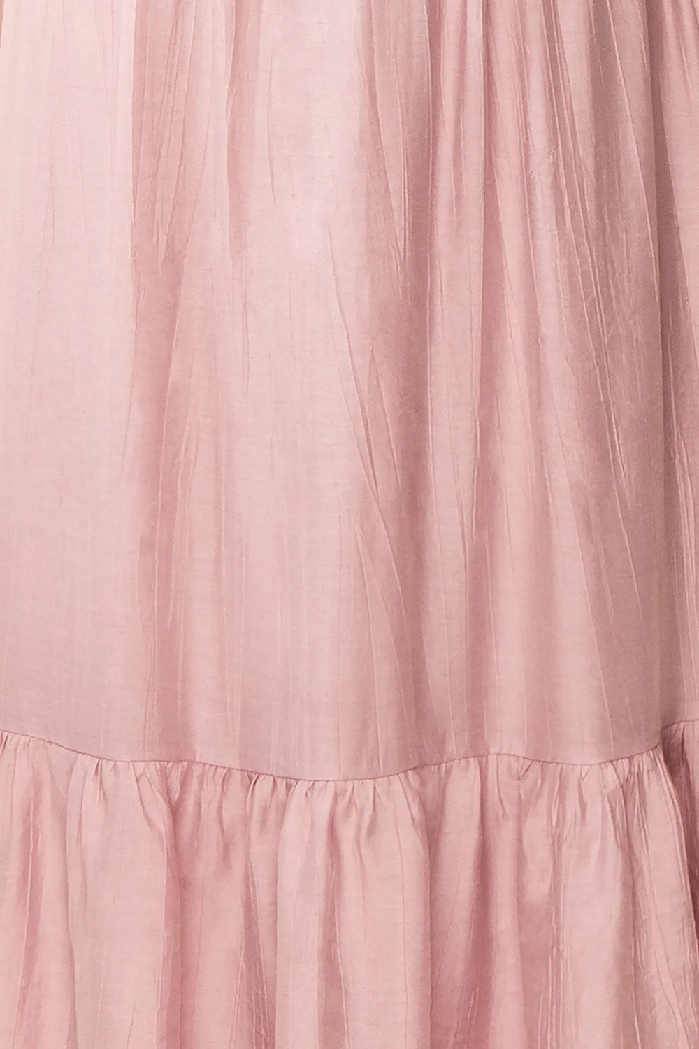 Myrtille | Mauve Midi Dress w/ Ruffled Sleeves