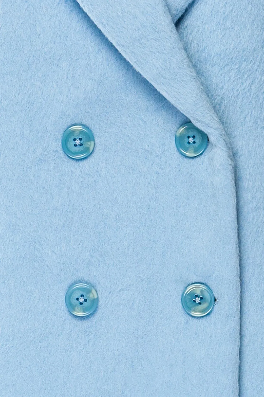 Naola | Fuzzy Pastel Blue Coat