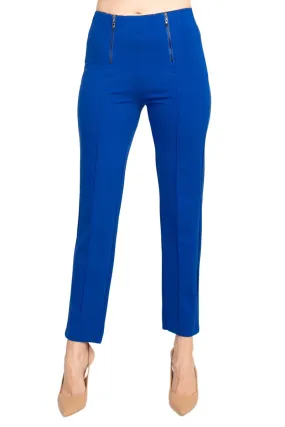 Nicole Miller Banded Mid Waist Solid Millennium Pant - Surf the Web