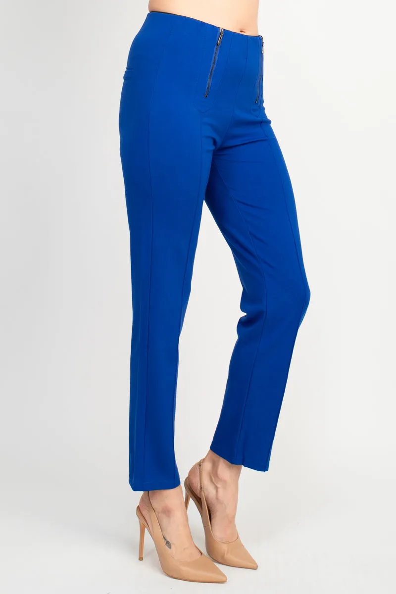 Nicole Miller banded mid waist solid millennium pant