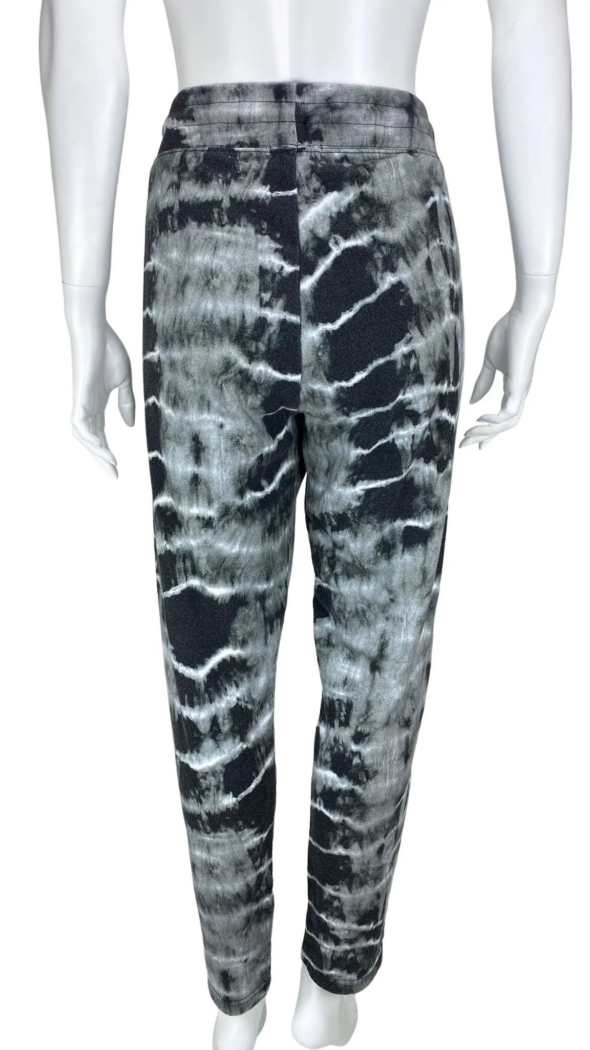 Nicole Miller, Women's Tie-Dye Sweatpant, Black/White, Size S