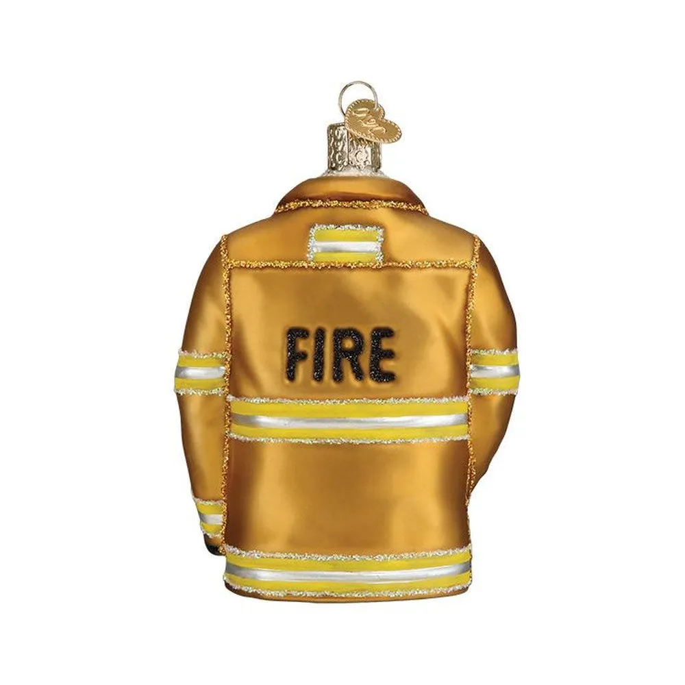 Old World Christmas Firefighter's Coat Ornament