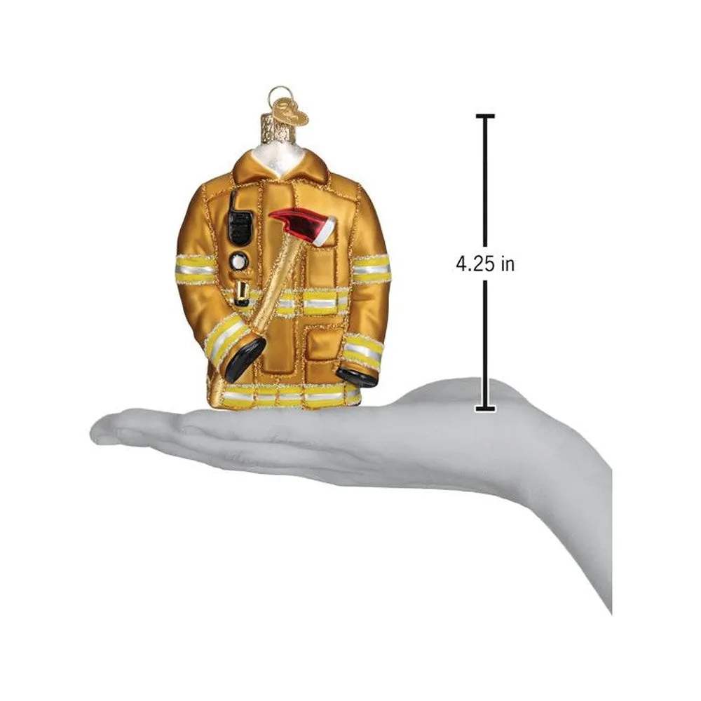 Old World Christmas Firefighter's Coat Ornament