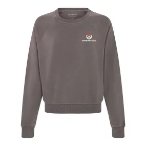 Overwatch 2 Logo Women's Grey Crewneck Sweatshirt