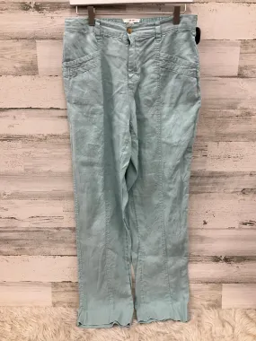 Pants Linen By Nicole By Nicole Miller In Aqua, Size: 12