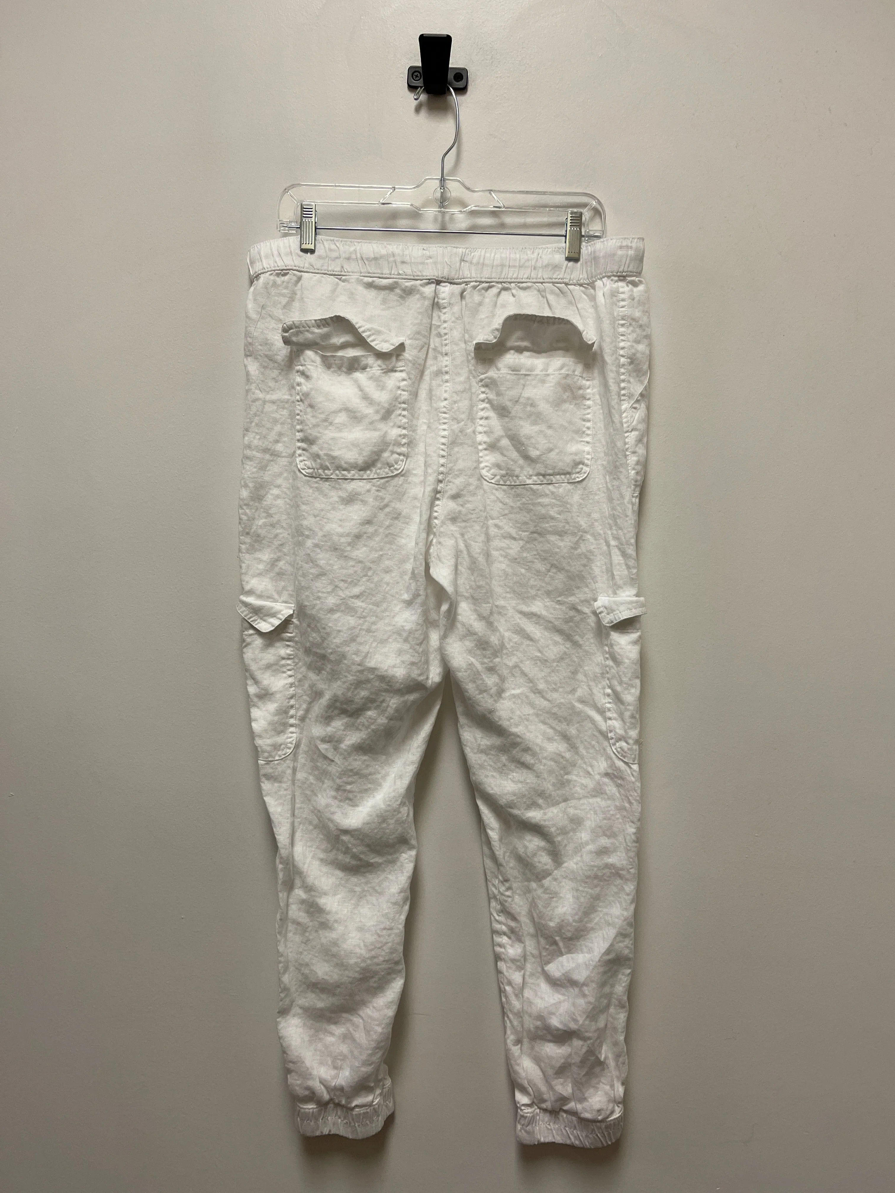 Pants Linen By Nicole By Nicole Miller In White, Size: 14