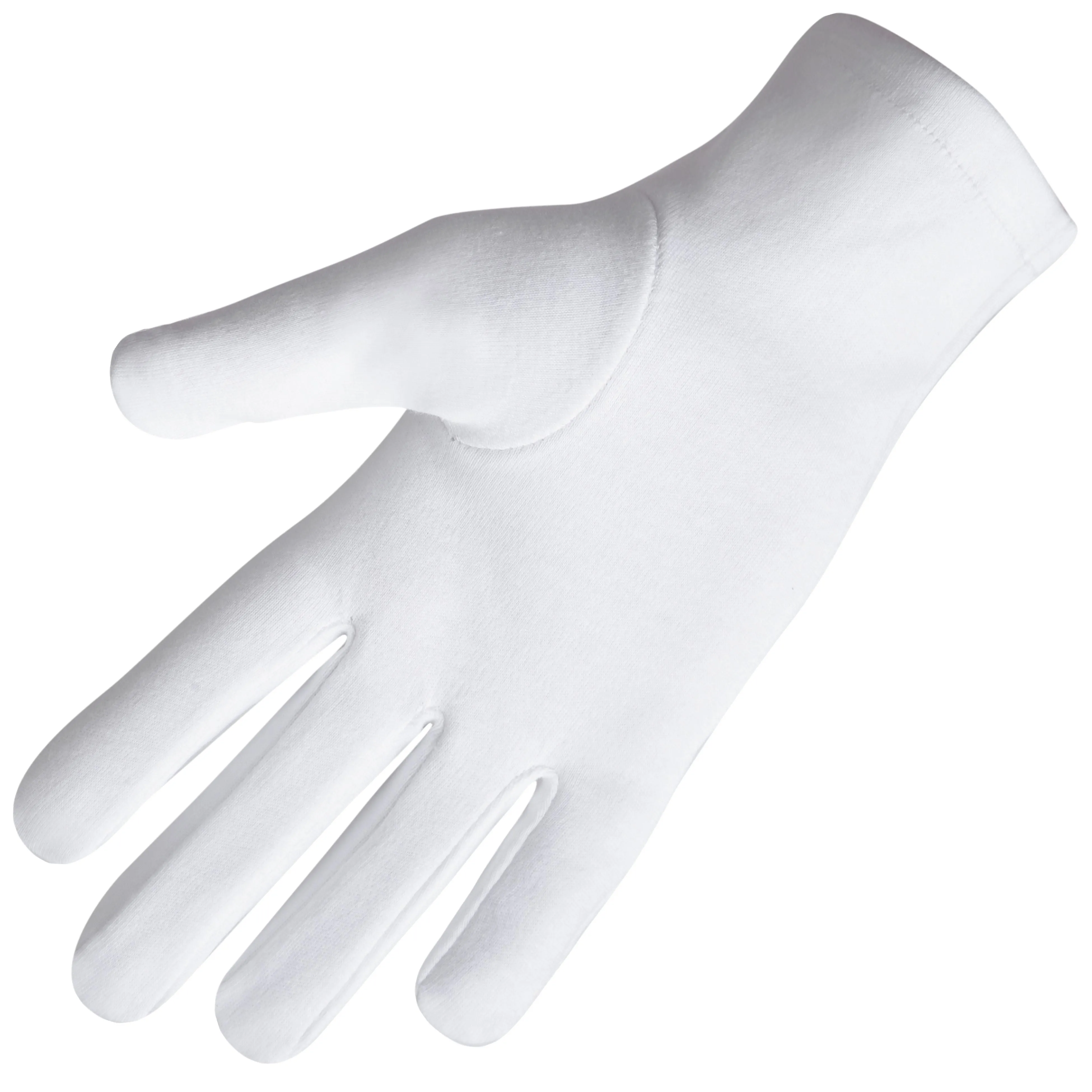 Past Master Blue Lodge California Regulation Gloves - Pure Cotton Gold Emblem