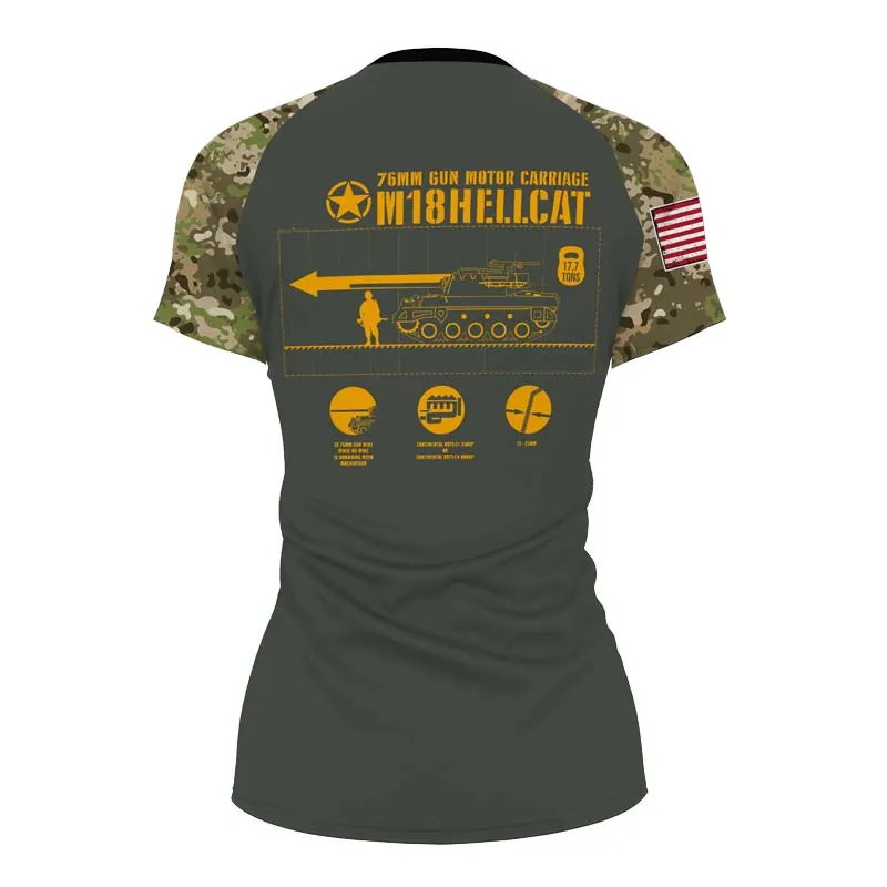 Personalized M18 Hellcat Tank Women's Short Sleeve Rash Guard
