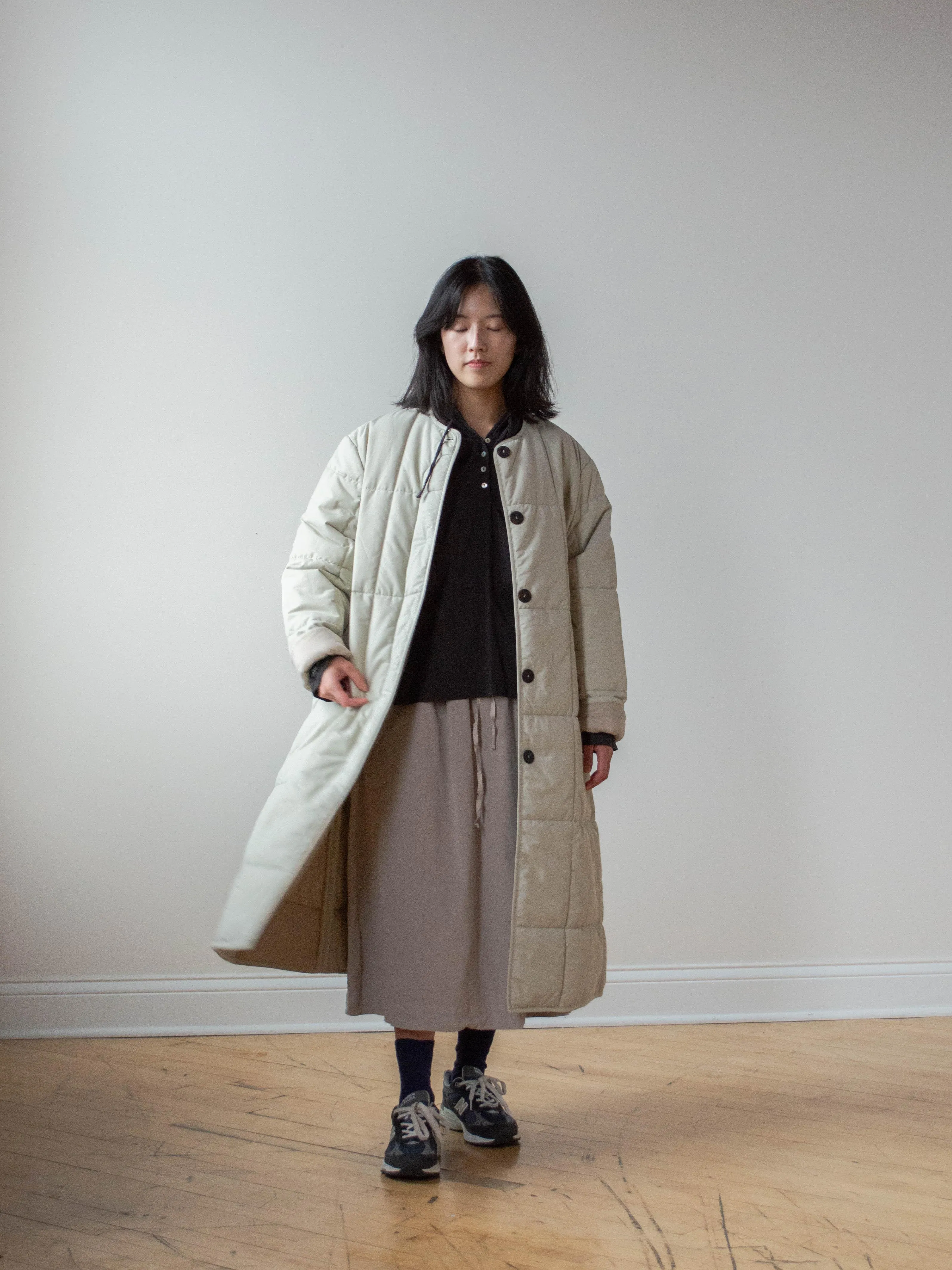 Pieper Ecodown Padded Liner Coat - Stone