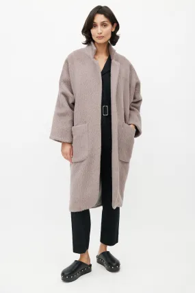 Purple Wool Alchemical Open Coat