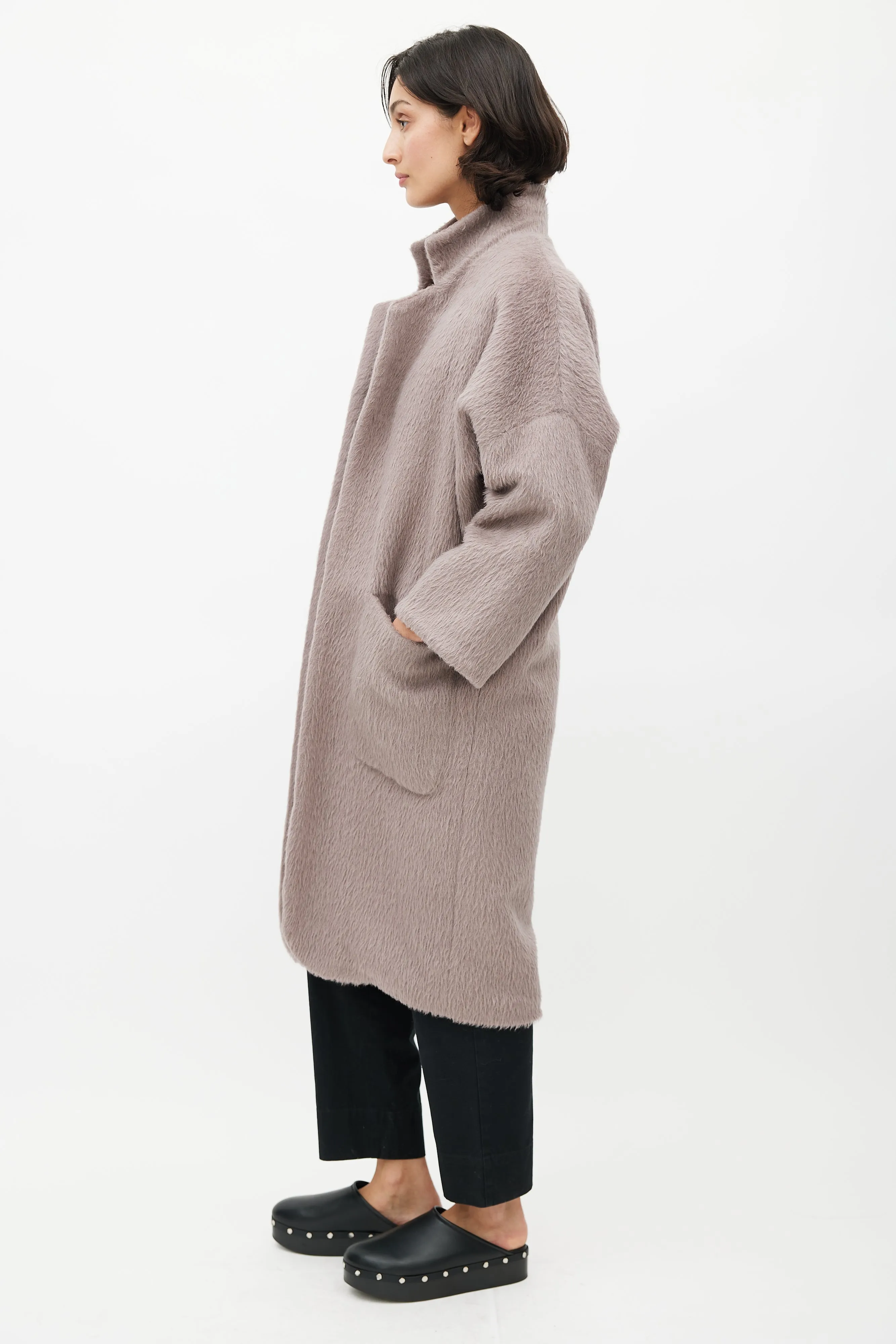 Purple Wool Alchemical Open Coat