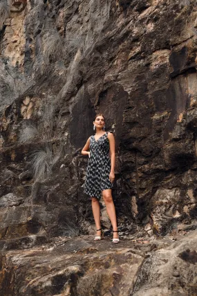 Rita Dress - Tara Print (Black)