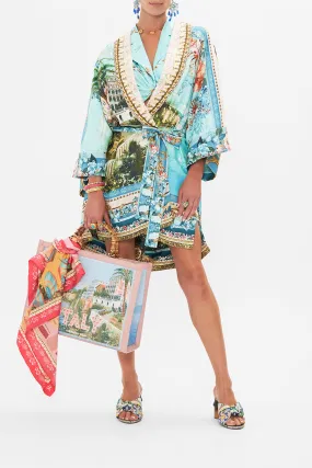 ROBE WITH NARROW COLLAR FROM SORRENTO WITH LOVE