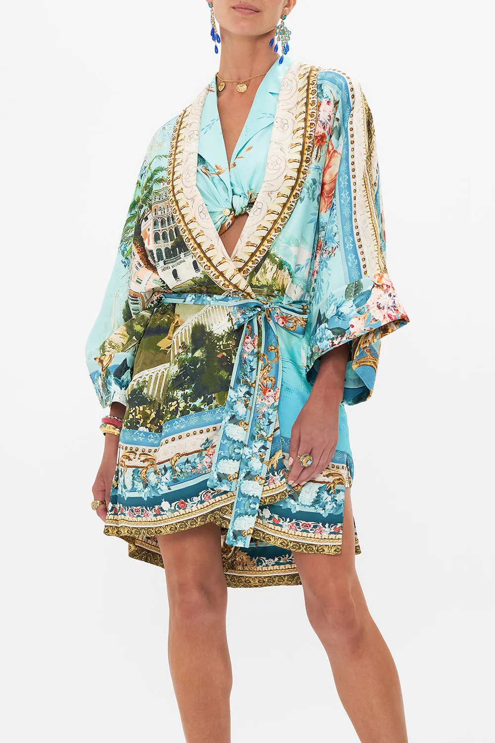 ROBE WITH NARROW COLLAR FROM SORRENTO WITH LOVE