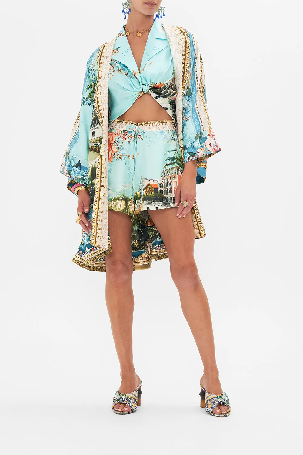 ROBE WITH NARROW COLLAR FROM SORRENTO WITH LOVE