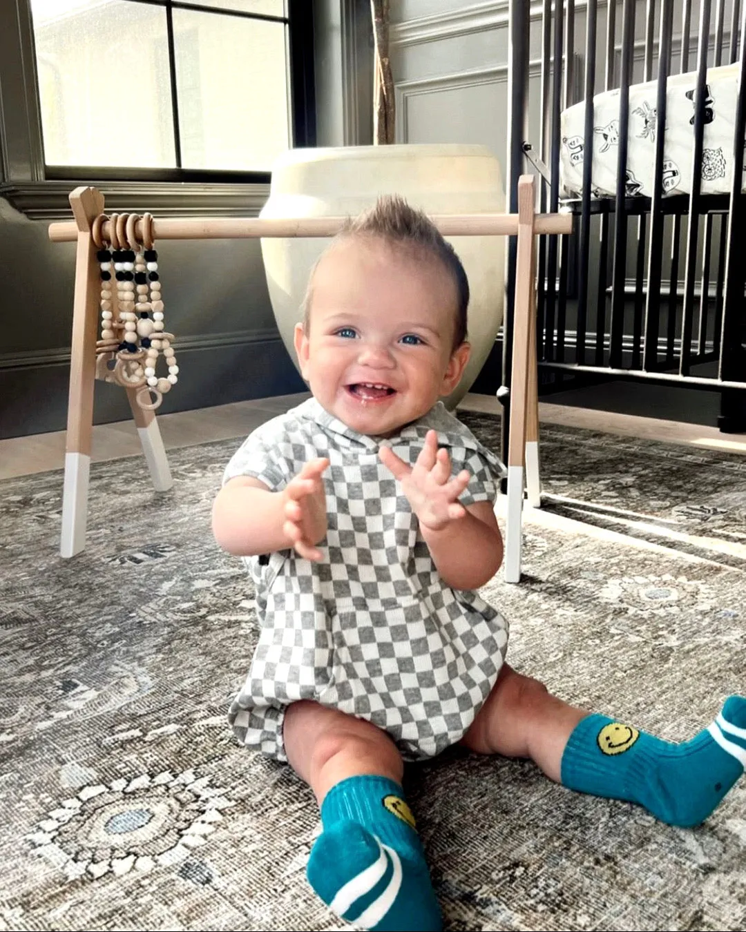 Ryder Checkered Hoodie Romper