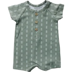Sage Strokes Summer Romper