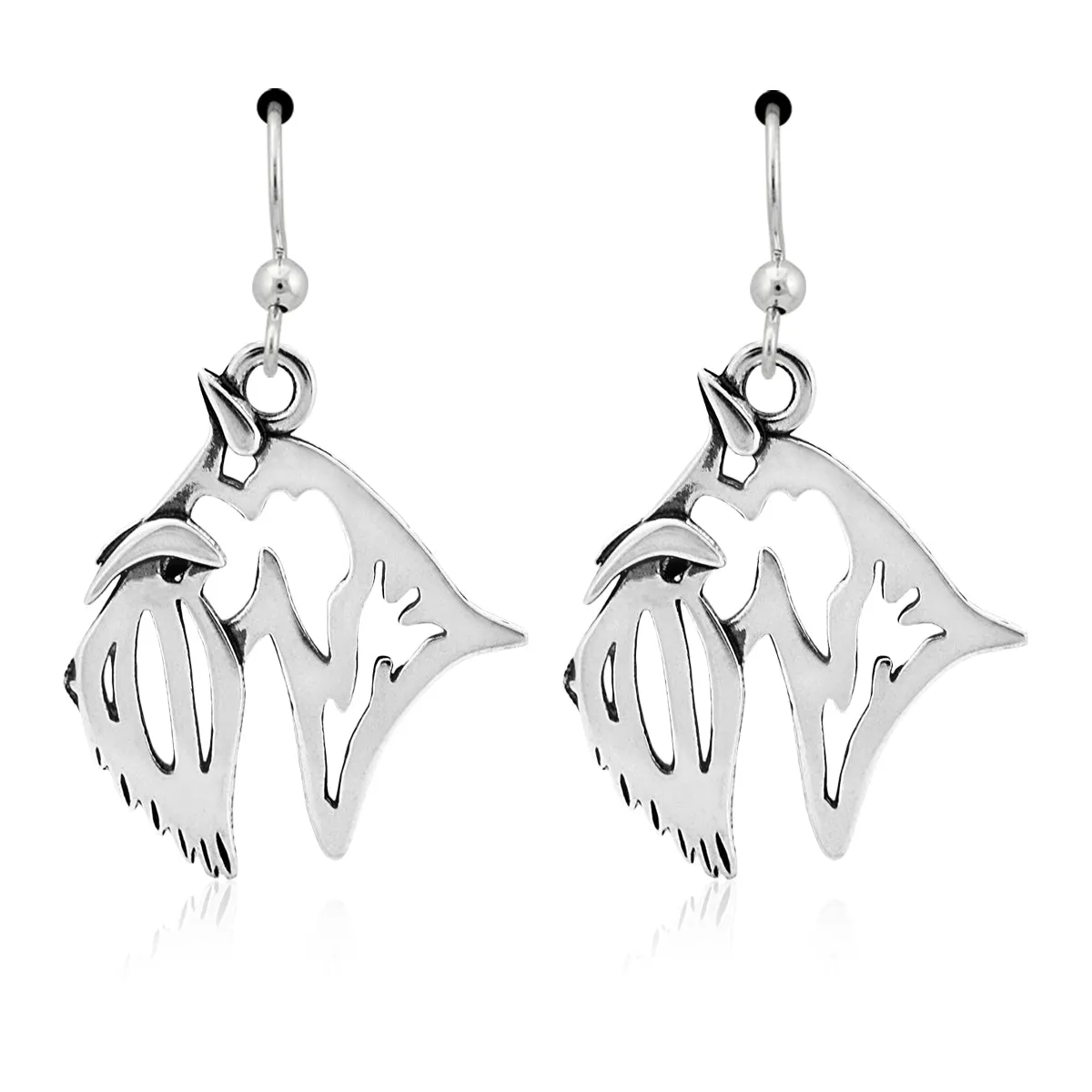 Scottish Terrier Earrings in Sterling Silver